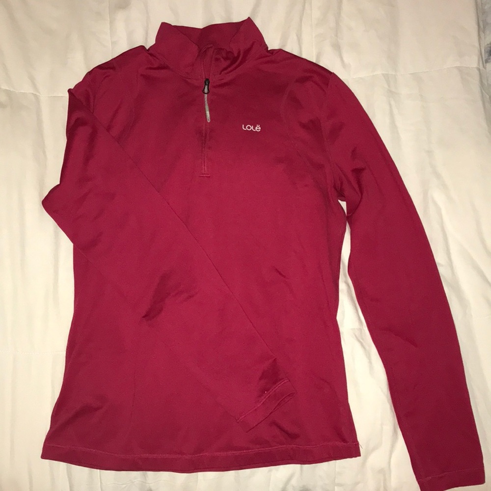 Lolë half-zip long sleeve top